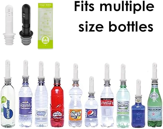 Backpacking Bidet - wower 2 Pack Portable Bidet for Travel, Toilet, or Camping. Compatible with Every Bottle, Portable Shattaf Water Sprayer with 350ml Bottle, Ultralight