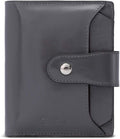 BOSTANTEN Women Leather Wallet RFID Blocking Small Bifold Zipper Pocket Wallet Card Case Purse with ID Window