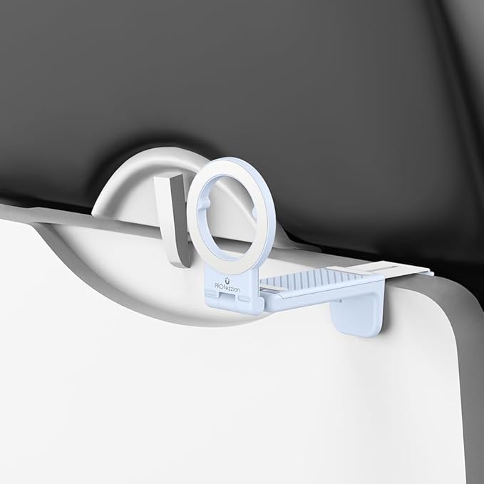 PROfezzion Airplane Travel Essentials Magnetic Phone Holder for MagSafe Blue & 2 in 1 Combo Magnetic Phone Holder for Car Vent or Dashboard Compatible with iPhone 15 14 13 12 Pro Max Plus, MagSafe Cas