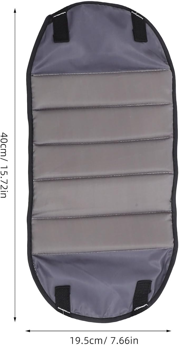 Travel Footrest Hammock for Airplane with Plush Deep Gray Fabric, Portable Under-Desk Foot Sling Cushion for Office and Long Flight Comfort