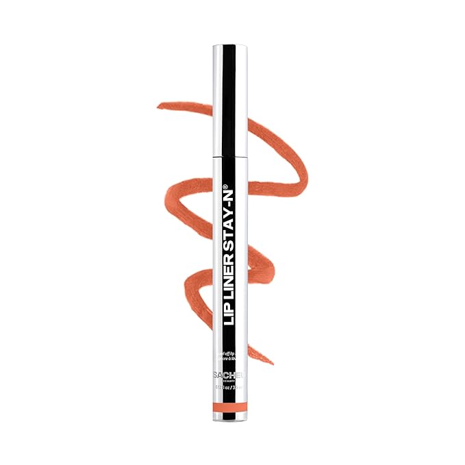 Sacheu Lip Liner STAY-N Peel Off Lip Stain — Long Lasting Waterproof Lip Tint with Hyaluronic Acid & Vitamin E — Transfer Proof Matte Finish, Vegan & Cruelty-Free (SINamon) | Long Lasting, Waterproof, Hyaluronic Acid, Vitamin E, Transfer Proof, Vegan &...