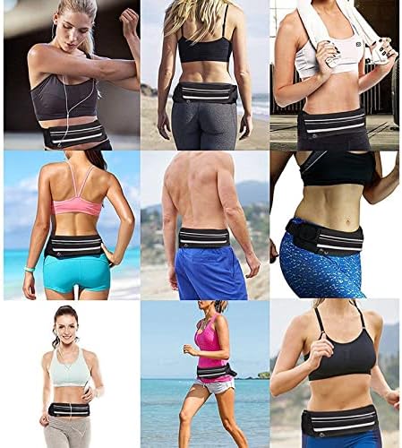 Armear Travel Belt Money Waist Pack - Hidden Waterproof Anti Theft Passport Security Fanny Pouch Wallet for Running Men Women
