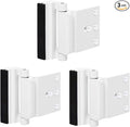 3 Pack Door Reinforcement Locks with 12 Screws, Home Security Door Lock Stop for Toddler, Childproof Door Lock Night Lock Withstand 800 Lbs White