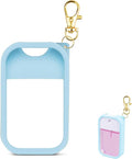 TERPINK Silicone Case Compatible with Touchland Hand Sanitizer Spray, Protective Case with Keychain for Power Mist and Glow Mist 1 fl oz, Hand Sanitizer Spray Accessory (Blue, 1 Pack)