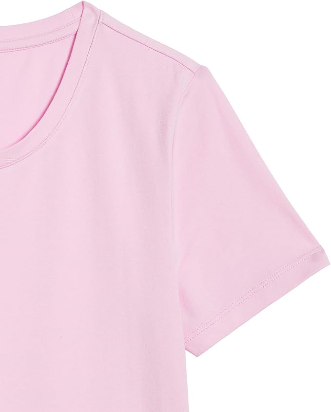 Amazon Essentials Women's Regular-Fit Short-Sleeve T-Shirt (Crewneck and V-Neck Options), Multipacks