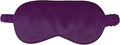 1 Pack Sleep Mask, Silk Eye Mask with Elastic Strap, Blindfold, Soft Silk Sleeping Mask for Girls, Women, Men (Purple)