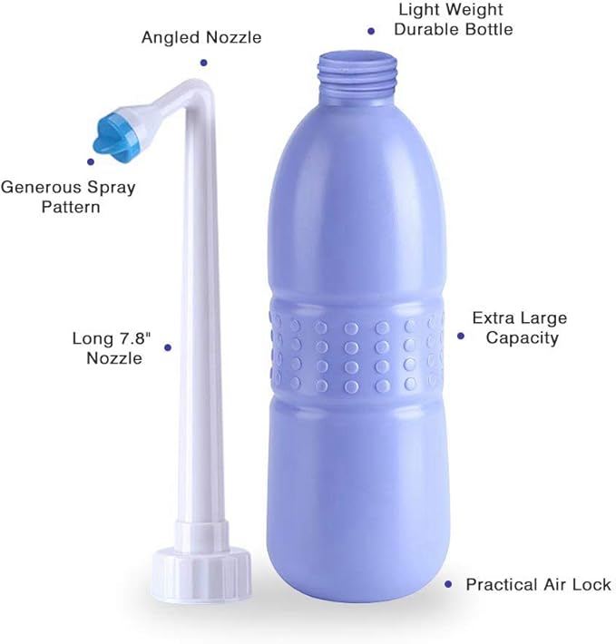 Portable Handheld Personal Bidet, On-The- Personal Hygiene Care, Travel Bidet with 620ML Water Capacity for Personal Cleansing Use