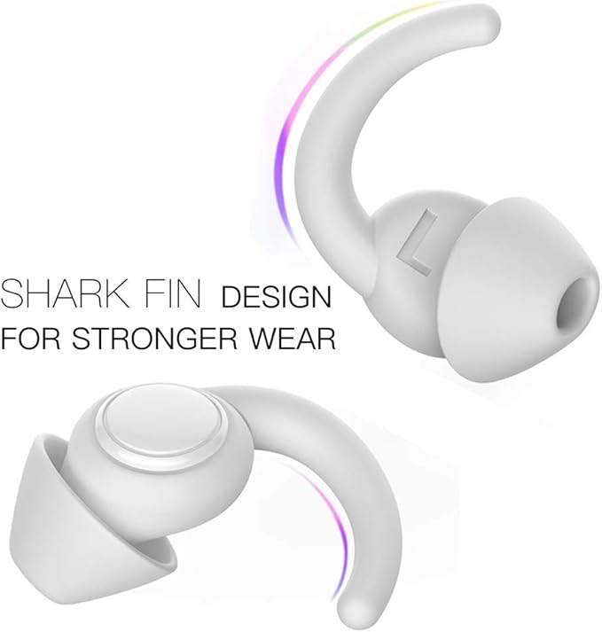 Ear Plugs for Sleeping, Noise Reduction Reusable Hearing Protection Soft Comfy Silicone Earplugs for Sleep, Snoring, Swimming, Concerts, Focus, Travel, Work, Motorcycle, 33dB Noise Cancelling