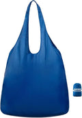 Nanobag Ultralight Foldable Tote for Women & Men, Reusable Grocery & Travel Bag, Packable Collapsible Compact Market Essential (Standard Navy)