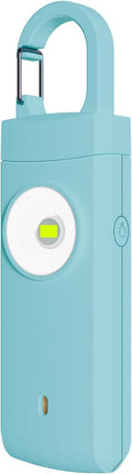 Rechargeable Personal Safety Alarm for Women, Loud Siren Birdie Sound, Strobe SOS LED Light, USB Charging, Be Safe with Personal Alarm Keychain for Wife, Daughter, Student, Aqua