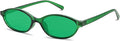 GUVIVI Retro Oval Sunglasses for Women Chic Cat Eye 90s Sunnies Lightweight Narrow Shades Trendy UV protection Sun Glasses