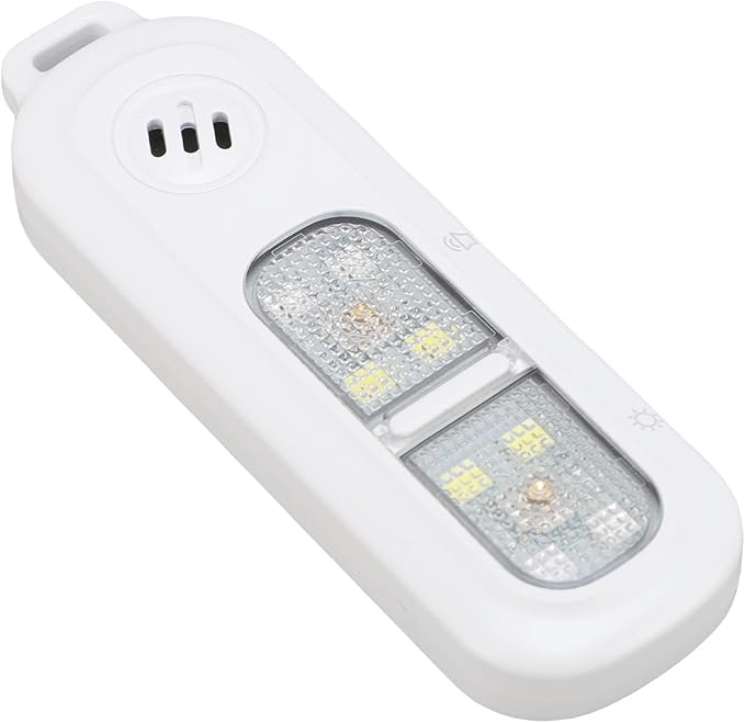 Zyyini Personal Security Alarm Keychain, 130dB Loud Alarm with LED Light for Emergency, USB Rechargeable, Water Proof, Compact Design for Running Cycling Night Safety (White)