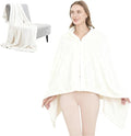 SNZ Wearable Blanket for Womens and Mens, Comfy Flannel Poncho, Snuggie Warm Shawl Wraps for Women, Birthday Gift Ideas