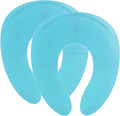 Funbliss 2 Pack Portable Potty Seat for Toddler Travel, Travel Potty Seat for Toddler with Built-in Suction Cups,Hygienic Storage Bag Included, Safe Fold-lock Design,Blue