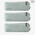 Eagle Creek Pack-It Isolate Slim Cube M/M/M Set - Minimalist Compact Travel Organizer for Hair Styling Tools, Belts & Small Items - Travel Accessories - Storm Grey