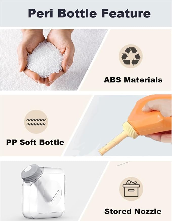 Portable Bidet for Toilet or Travel Handheld Bidet for Postpartum Perineal Care,Hemorrhoid Treatment,and Baby,Elderly,Sprayer,Bio, Personal bidets (Orange)