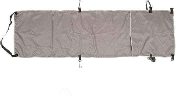 Ergonomic Airplane Footrest Hammock Cover Adjustable Travel Footrest for Improved Sitting Position on Planes Buses and Outdoor Seating (Grey)