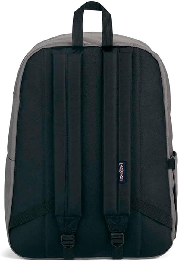 JanSport SuperBreak Plus Backpack with Padded 15-inch Laptop Sleeve and Integrated Bottle Pocket - Spacious and Durable Daypack for Work and Travel - Graphite Grey