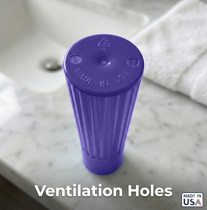 American Comb Toothbrush Holder - Purple, Made in USA, with Ventilation Holes, for Toothbrush Covers, Toothbrush Holder, Toothbrush Soft, Durable Design, Hygienic Bathroom Accessory