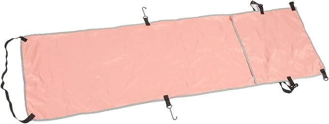 Ergonomic Airplane Footrest Hammock Cover Adjustable Travel Footrest for Improved Sitting Position on Planes Buses and Outdoor Seating (Pink)