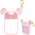 TERPINK Silicone Case Compatible with Touchland Hand Sanitizer Spray 1 fl oz, Mouse Design Protective Case with Keychain for Power Mist and Glow Mist, Hand Sanitizer Spray Accessory 1 Pack (Pink)