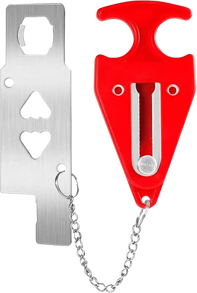 ZZRUI Safety Portable Door Lock for Hotel,Travel,Home,Apartment,Airbnb Extra Door Lock Security Devices(1 Pack)