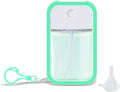 Refillable Hand Sanitizer Spray Bottle Keychain - 1oz / 50ml Leakproof Empty Spray Bottle with Silicone Case, Funnel & Clip,Portable Mini Travel Sanitizer Holder for Purse, Pocket, Gym Bag