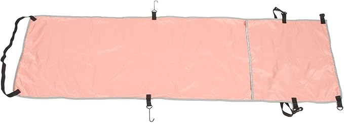 Ergonomic Airplane Footrest Hammock Cover Adjustable Travel Footrest for Improved Sitting Position on Planes Buses and Outdoor Seating (Pink)