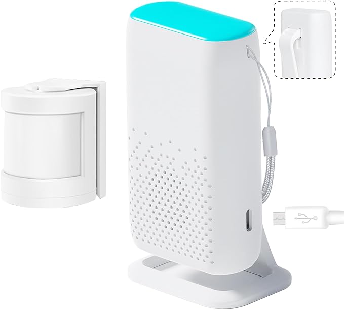 Bed Sensor Alarm and Fall Prevention for Elderly, Motion Sensor Alert System with 58 Melody/LED/Vibration Mode, for Patients Seniors Elderly Monitoring at Home