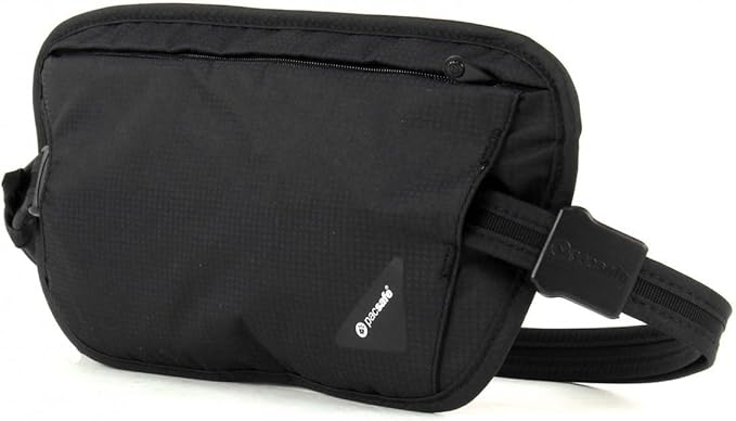 Pacsafe Coversafe X100 Anti-Theft RFID Blocking Waist Wallet, Black