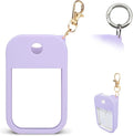 1 PC Soft Silicone Case for Touchland Power Mist (1FL. OZ./30 mL), Protective and Stylish Case with Keychain Compatible with Touchland Hand Sanitizer Spray (Purple)
