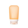 humangear GoToob+ (Medium) | Refillable Silicone Travel Bottle | Locking Lid | Food-Safe Material | Orange, Medium (2.5 fl.oz.; 74ml)