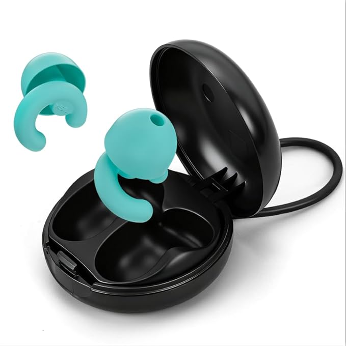 Ultra-Soft Noise Cancelling Ear Plugs, Reusable Silicone for Sleep Concerts Travel Office,33dB (NRR),Ergonomic Integrated Design Fit for Small Ear Canals Noise Sensitivity (Purple, 1 Pair)