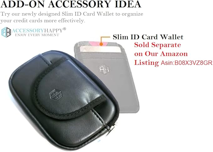 AH Minimalist Compact RFID Money Belt Clip Wallet Secret Money Belt Wallet pouch for Both Men and Women - Money Pouch Belt Purse Belt Loop Wallet