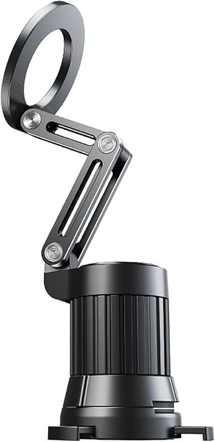 Airplane phone holder,Aluminum phone stand ,Travel Essentials Phone Holder for Magnetic,1080°Degree Rotation,Clamping device for free hands，vacuum magnetic phone stand,Accessories Compatible with All
