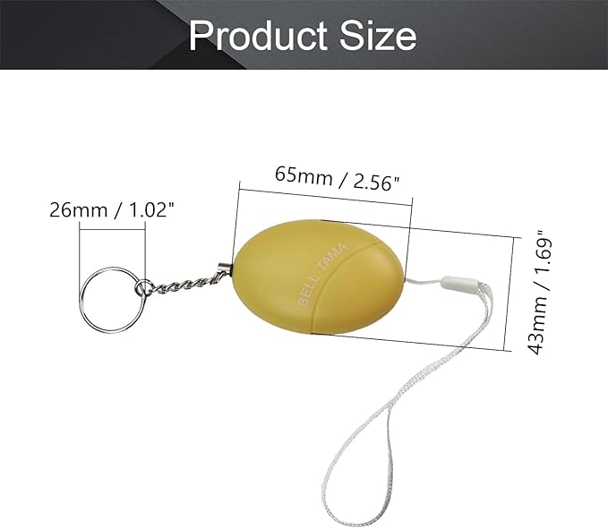 Othmro Safe Sound Personal Alarm 4 Pack 120DB Personal Security Alarm Keychain, Emergency Safety Alarm for Women, Men, Children, Elderly Yellow
