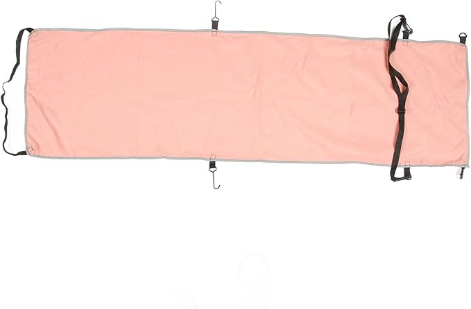 Ergonomic Airplane Footrest Hammock Cover Adjustable Travel Footrest for Improved Sitting Position on Planes Buses and Outdoor Seating (Pink)