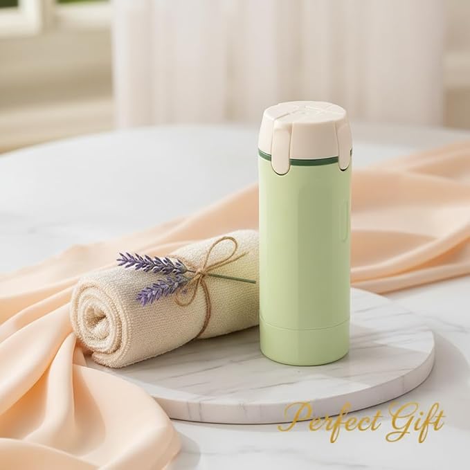 Travelers' Portable Leakproof Plastic 4-in-1 Toiletry Dispenser Set Refillable Shampoo Lotion Containers for Business Trip Gym Shower Essentials (White)