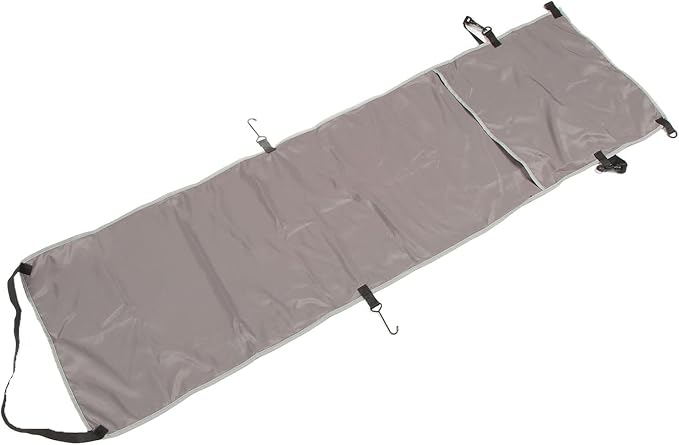 Ergonomic Airplane Footrest Hammock Cover Adjustable Travel Footrest for Improved Sitting Position on Planes Buses and Outdoor Seating (Grey)