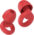 Ear Plugs for Sleeping Noise Cancelling, Reusable 35-46dB Noise Reduction Earplugs with 7 Silicone Ear Tips & Carry Case, Comfortable Hearing Protection for Sleep, Work, Study, Travel & Concerts Red