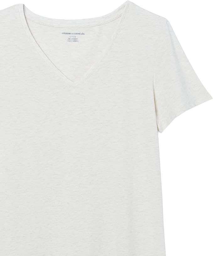 Amazon Essentials Women's Regular-Fit Short-Sleeve T-Shirt (Crewneck and V-Neck Options), Multipacks