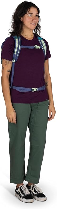 Osprey Daylite Plus Commuter Backpack - Lightweight, Everyday Pack with Laptop Sleeve and Water Bottle Pockets - Ideal for Work, School, and Travel with Versatile Storage, Liquify Print/Kakio Pink
