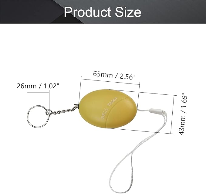 Othmro Safe Sound Personal Alarm 3 Pack 120DB Personal Security Alarm Keychain, Emergency Safety Alarm for Women, Men, Children, Elderly Yellow
