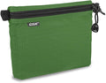 GOX Travel Toiletry Bag, Carry On Small Zipper Pouch, Cosmetic Kit Makeup, Digital Bag, Water Repellent Nylon (Blackish Green)