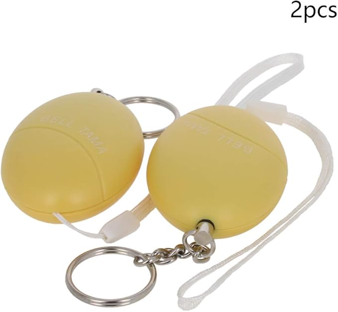 Othmro 2 Pack 120DB Personal Alarm, Yellow, Keychain, Emergency Safety Alarm for Women, Men, Children, Elderly