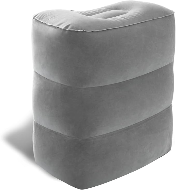 Betus Inflatable Travel Foot Rest Pillow - Ultra Comfortable and Compact - Toddle & Kids Leg Rest Stool for Long Flight/Trip by Airplane or Car