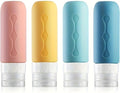Leak-proof travel toiletries bottle, refillable with shampoo, conditioner, lotion, and shower gel (multi-color).