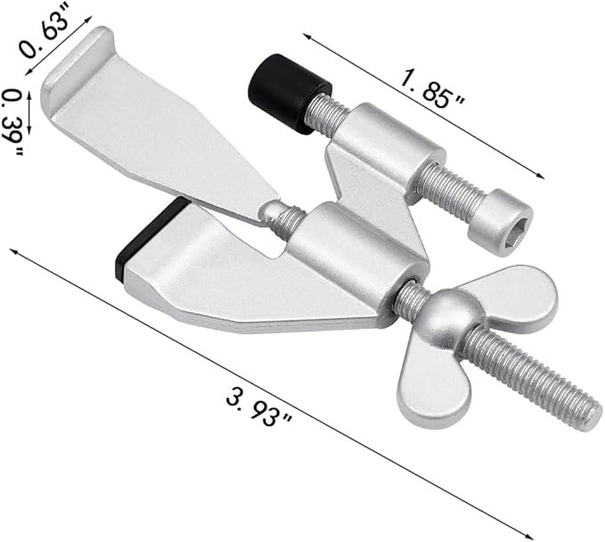 INIRET Silvery Adjustable Heavy Duty Portable Door Lock,Security Device for Enhanced Safety,for Home,Travel,Hotels,Apartments Prevents Unauthorized Entry,No Drill,Silicone Protector Caps Included