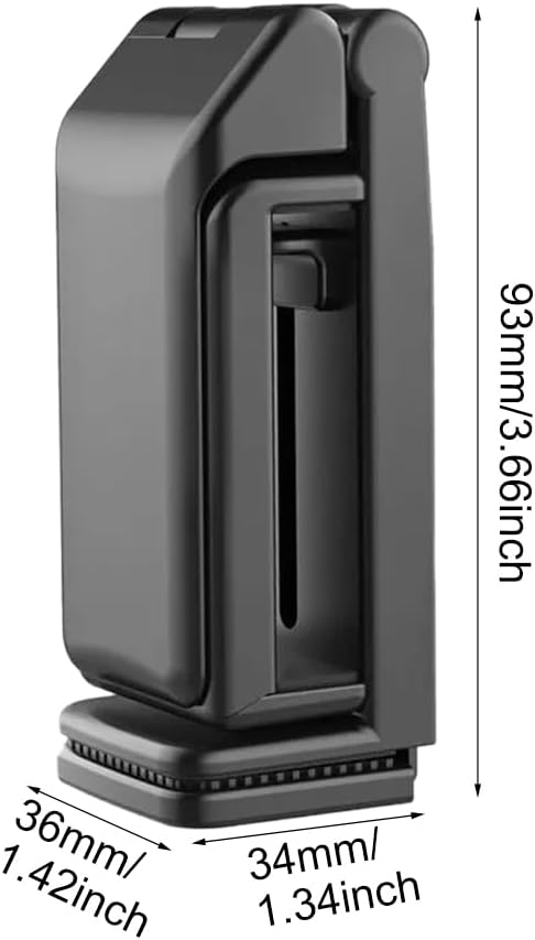 2 Pcs Universal Airplane Travel Phone Holder,Portable Phone Stand 360 Degree Rotaing Design Holder Foldable Pocket Size for Plane, Train, Work, Video and Desk(Color:Black)