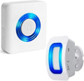Caregiver Pager Indoor Motion Sensor Alarm Room Bed Alarms and Fall Prevention for Elderly Dementia Patients/Mailbox Alert Device for Home (1 Pager+1 Sensor)
